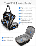 LUGGEX Underseat Carry On Luggage and 6 Set Packing Cubes Bundle – Travel Essentials
