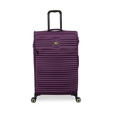 It Luggage Circulator 3 Piece Softside 8 Wheel Expandable Spinner Luggage Set, Italian Plum