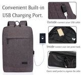 VASCHY Business Laptop Backpack for 17 inch Computer With USB Charging Cable