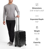 TUMI - 19 Degree Continental Expandable 4 Wheeled Carry-On - Carry-On Bag - Travel Accessories - 21.8" X 15.8" X 9.0" - Matte Black
