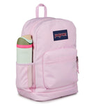 JanSport Cross Town Plus Backpack - Large Main Compartment, Side Water Bottle Pocket, 15-Inch Padded Laptop Sleeve - Pink Ice