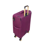 It Luggage Glimmering 22" Softside Carry-On 8 Wheel Expandable Spinner, Amaranth