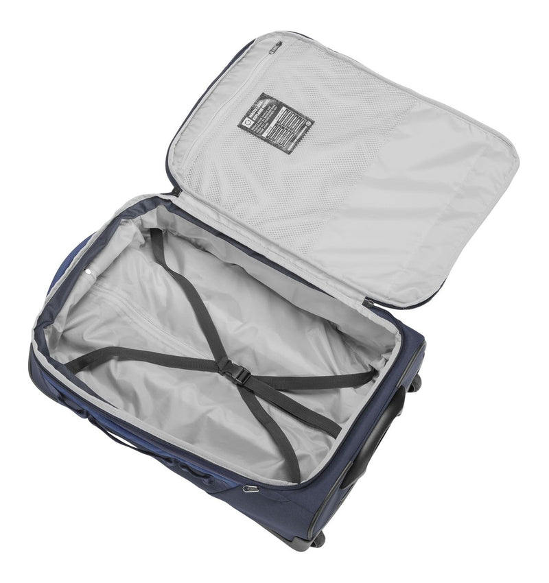 Eagle Creek Expanse 2-Wheel International Carry On Luggage - Efficient Packing Capacity for Strict Baggage Requirements - Heavy Duty Wheels - Telescoping Handle - Pilot Blue - 21.5