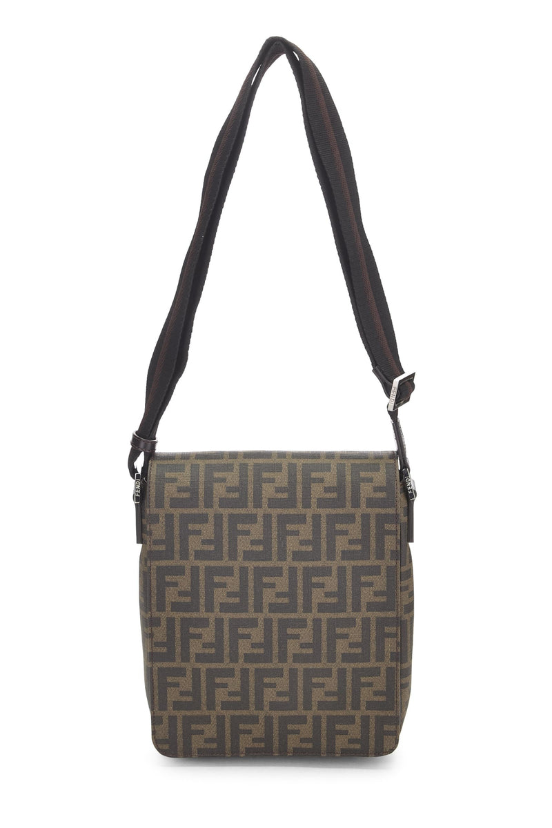 Fendi, Pre-loved Brown Zucca Coated Canvas Messenger Small, Brown