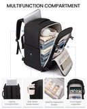 LOVEVOOK Travel Backpack for Men Women, 40L Carry on Backpack Flight Approved with 3 Packing Cubes, Extra Large Personal Item Bag Fits 17.3 inch Laptop for Airplanes, Water Resistant Daypack, Black