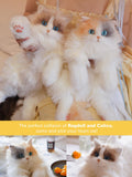 CHOBYNER Stuffed Realistic Cat Plush Backpack Gift for Women - Carry Over Shoulder, on One Shoulder or Crossbody with Adjustable Straps - Cute and Soft Cat Backpack