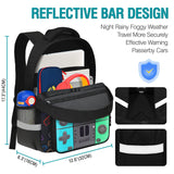 TFAUR Boys Backpack for School,Gamer Backpack for Boys Kids,Boy Bookbag for Elementary Middle School Student,Video Game Bookbag For Boy Kids Teen Age 6-14,17″