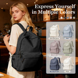 WEPOET Classic Basic Black Backpack For Women,Waterproof High School Bookbag,Lightweight Casual Travel Daypack,College Backpack Men,Middle School Bag For Girls Boys