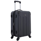 Travelers Club Chicago Hardside Expandable Spinner Luggage, Black, 22" Carry-On
