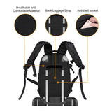 MOSISO Camera Backpack,DSLR/SLR/Mirrorless Photography Camera Bag Full Open Waterproof Hardshell Bag with Insert&Tripod Holder&Laptop Compartment Compatible with Canon/Nikon/Sony, Black