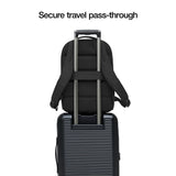 Incase Crosstown Backpack – 20L Everyday Laptop Backpack for Work, Travel – 16" Faux Fur Laptop Sleeve, External Front Pocket, Water Bottle Pockets, Travel Pass Through - Black