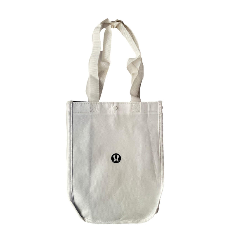 Lululemon New White Shopping Lunch Gym Tote Bag Yoga Dance Tennis Golf Gym Beach Skate