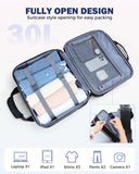 Ponhog Rolling Laptop Bag, 15.6 Inch Rolling Briefcase for Women with Wheels, Carry On Flight Approved Roller Computer Case for Travel Work College Business Wife Mom Teacher, Black