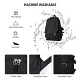 coowoz School Backpack for Men Women College Bookbag Waterproof Lightweight Black Backpack Mochilas Book Bag Rucksack Casual Daypack School Bag for Boys Girls