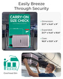 BAGSMART Carry On Luggage 22x14x9 Airline Approved with Spinner Wheels,Lightweight 20 Inch Luggage with TSA Lock,Expandable Hard Shell Carry On Suitcases for Men Women,Rose Purple