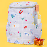 kate spade new york Insulated Backpack Cooler Large Capacity, Portable Soft Cooler Bag for Picnics, Beach, Pool, Hiking (Park Picnic)