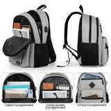 BIKROD Backpack for Men and Women, Lightweight Casual School Backpack for Teens Boys and Girls, Daily-use Travel Laptop Backpack Fits 15.6 Inch Notebook, High School Bookbag