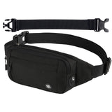 WATERFLY Fanny Pack Waist Bag: Small Hip Pouch Bum Bag Fannie Pack Phanny Fannypack Waistpack Bumbag Beltbag Sport Slim Fashionable for Jogging Hiking Hiker Woman Man