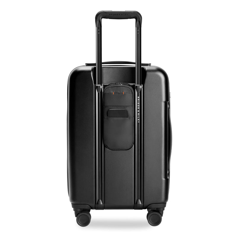 Briggs & Riley Essential 22" Carry On Expandable Spinner - Luggage for Travel, Suitcases with Wheels, Hardside Rolling Bag for Men & Women, Self-Repairing Zipper - Sympatico Collection, Black