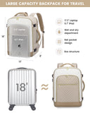 LOVEVOOK Large Travel Backpack for Women, TSA Carry on Backpack for Airplanes, 40L Personal Item Travel Bag for Women fits 17" Laptop,Waterproof Carry on Bag Airplane Approved with 3 Packing Cubes
