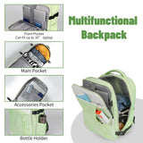 WireHot 5-Piece Lightweight Luggage with Backpack Sets, ABS+PC Hard Shell Suitcase with TSA Lock & YKK Zipper (Avocado Green, 20in/24in/28in/BP/TB)