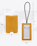 LUGGEX Underseat Carry On Luggage & Luggage Tag for Suitcases