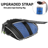 ROCKBROS Bike Saddle Bag Bicycle Seat Bag 3D Shell Saddle Bag Under Seat Cycling Seat Pack for Mountain Road Bike Bicycle Blue
