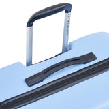 United Colors of Benetton Now! Hardside Luggage with Spinner Wheels, Light Blue, Checked-Large 27 Inch