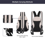MOSISO Camera Bag Sling Backpack,DSLR/SLR/Mirrorless Photography Camera Case Crossbody Shoulder Bag with Tripod Holder&Rain Cover&Shoulder Straps Compatible with Canon/Nikon/Sony, Khaki
