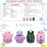 VASCHY Butterfly Toddler Backpack with Leash, Ultra Lightweight Tiny Mini Little Daycare Backpack Girls Pink