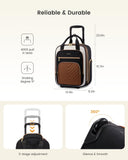 LOVEVOOK Underseat Carry On Luggage with Wheels, Lightweight Stylish Under Seat Luggage, Soft Sided Small Personal Item Suitcase for Travel