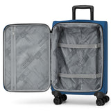 World Traveler Dejuno Jasper 20-Inch Carry-On Lightweight Expandable Spinner Luggage - Navy