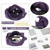 Canvas Messenger Bag for Women Men Vintage Satchel Bag Aesthetic Crossbody Shoulder Bag Casual Sling Bag (A-Purple)
