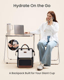 LOVEVOOK Laptop Backpack for Women with Giant Tumbler Holder Pocket, 15.6 inch Travel Work Backpack Purse for Nurse Teacher, Waterproof School Bag College Bookbag Cute Casual Daypack for Girls