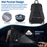IGOLUMON Hiking Backpack 40L Packable Lightweight Camping Backpack Men Women Waterproof Hiking Daypack Outdoor Travel Daypack,Black