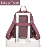 Tanweibago Mini Nylon Women Backpacks,11L Small Ladies backpacks Casual Lightweight Women Shopping Travel Daypack (Carmine)