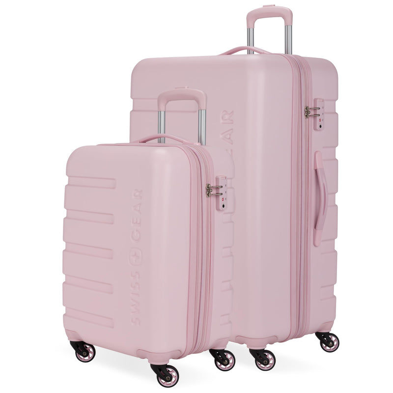 SwissGear 7366 Signature Hardside Expandable Luggage with Spinner Wheels, TSA Lock, Cup-Holder, Pink, 2-Piece Set (19/27)