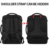 Vancropak Carry On Backpack, 40L Expandable Extra Large Travel Backpack, Flight Approved Water Resistant Luggage Suitcase Daypack, Lightweight College Business Weekender Bag for Men & Women, Black