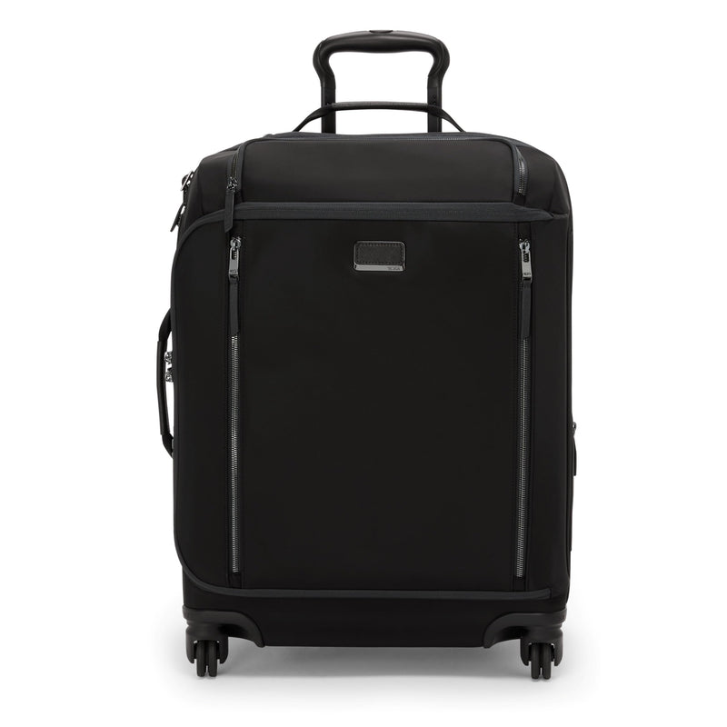TUMI - Voyageur Leger 4 Wheeled Luggage - Women's Lightweight and Spacious, Sleek Silhouette, Durable Premium Suitcase - 21.8" Continental Expandable Carry-On, Black with Gunmetal Hardware