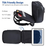 TIDING Genuine Leather Backpack for Men, 17.3 Inch Laptop Bag TSA Friendly Travel Rucksack Hiking Camping Daypack