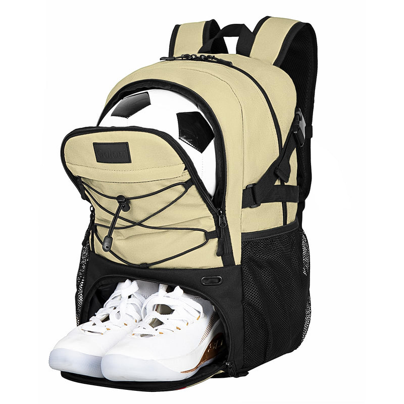 Goloni Soccer Backpack,Basketball Backpack with Ball Compartment & Shoe Compartment,Backpack for Basketball,Soccer, Football, Volleyball, Swim, Gym, Travel