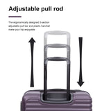 Tripcomp Luggage Sets 3piece Set Hardshell Luggage with Spinner Wheels, TSA Lock, Travel Suitcase Sets, 20 Inch Carry On, 24 Inch Mid-size, 28 Inch Large siutcase (Aubergine)