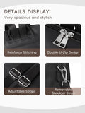 CLUCI Backpack Purse for Women Backpack Purse Black Leather Anti-theft Large Fashion Designer Travel Bag Ladies Shoulder Bags