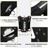 Azarxis Hydration Pack Backpack Running Vest 7L for Women Men Jogging Trail Race Marathon Cycling Hiking Climbing Camping (Black - Only Running Vest)