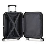 Elite Luggage Expandable Hardside Spinner Luggage, Burgundy, 21" Carry-on