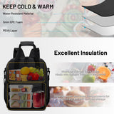 MIER Backpack Cooler 24 Cans Insulated Double Deck Soft Coolers Bag Lightweight Lunch Back Pack Women Men for Beach Travel Work Fishing, Black