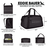 Eddie Bauer Maximus Convertible Duffel Bag | 40L | Travel | Outdoor Gear | Convertible Backpack | Weather-Resistant | Durable | Rugged - Spruce