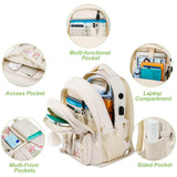 kadilong School Backpack for Teen Girls,Cute Backpacks for Women Aesthetic Bookbag Laptop Bag Back Pack for Middle School