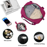 LARVENDER 5 Piece Hardside Expandable Luggage Sets with Wheels Lock, Lightweight PC+ABS Rolling Hardside Suitcase for Women and Men,Glossy Very Berry