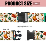 Nuxovilar Luggage Straps of 2 Set Travel Elements, Durable Material 1.96*70.86 Inches of 2 Set for Suitcases, Travel Must-Haves for 22-28 Inch Luggage, Ideal for International Trips, Beach Vacations